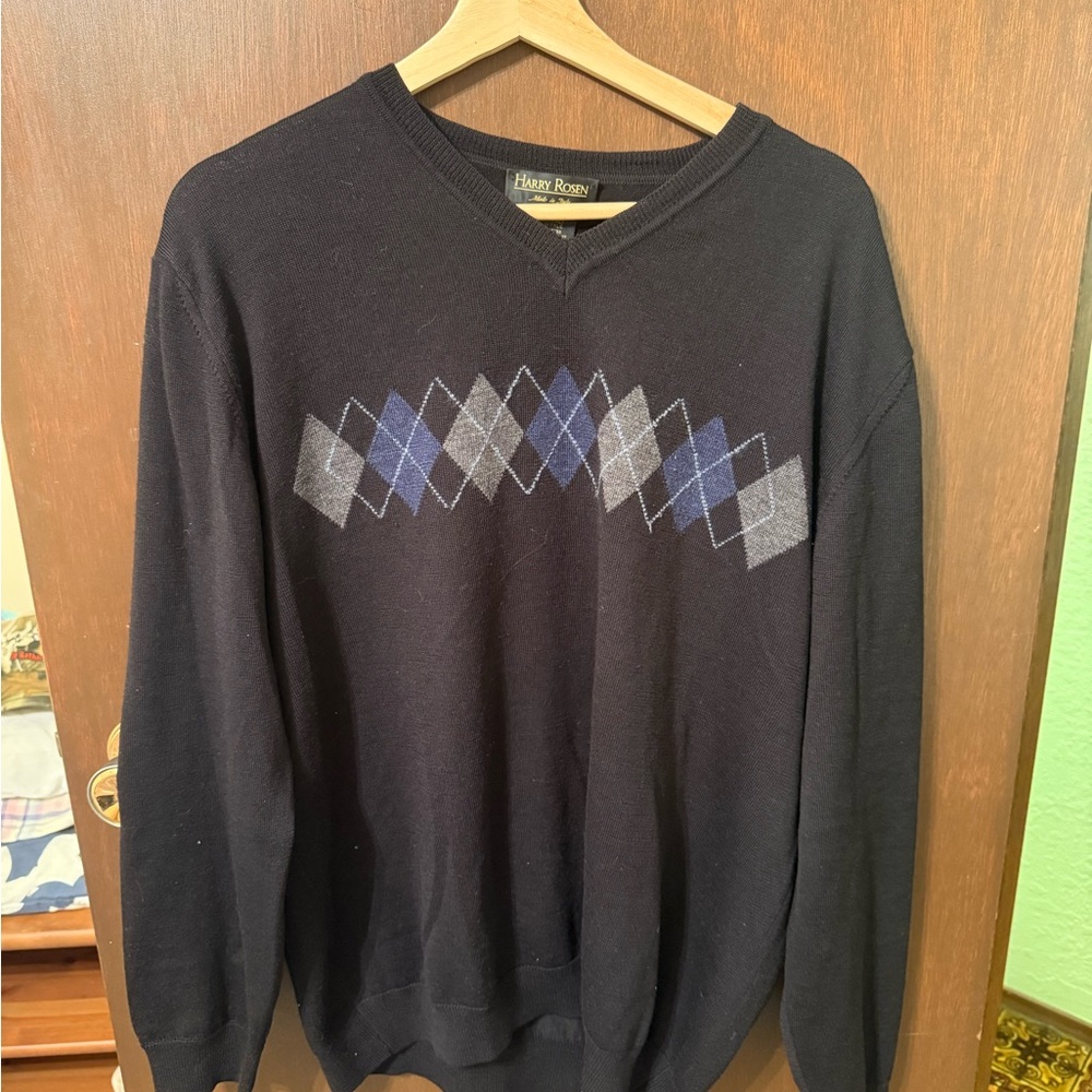 Harry Rosen Black Wool Sweater